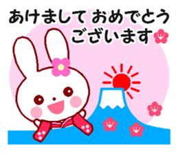 Cute rabbit and friends 5 sticker #9219304