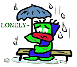 GREEN FACE MAN sticker #9220430