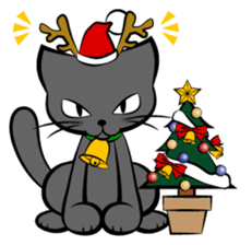 3 cats(X'mas & the New Year) sticker #9220634