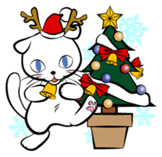 3 cats(X'mas & the New Year) sticker #9220638