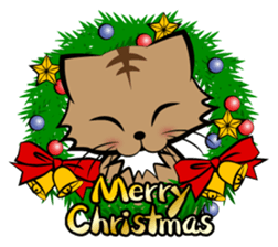 3 cats(X'mas & the New Year) sticker #9220640