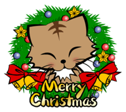 3 cats(X'mas & the New Year) sticker #9220640