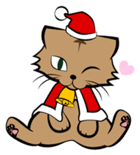 3 cats(X'mas & the New Year) sticker #9220641