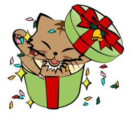 3 cats(X'mas & the New Year) sticker #9220650