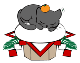 3 cats(X'mas & the New Year) sticker #9220653