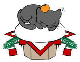 3 cats(X'mas & the New Year) sticker #9220653
