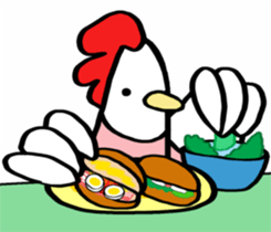 Chicken's kitchen sticker #9220679