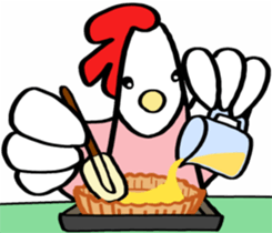 Chicken's kitchen sticker #9220708