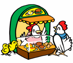 Chicken's kitchen sticker #9220711
