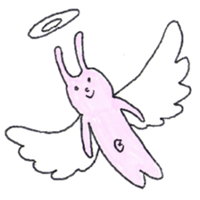 protruding navel rabbit sticker #9220745