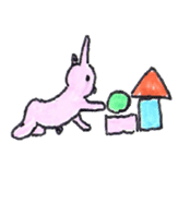 protruding navel rabbit sticker #9220750