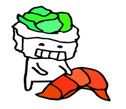 Japanese food sushi kawaii!!2 sticker #9220757