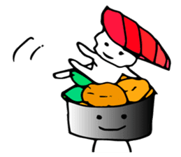 Japanese food sushi kawaii!!2 sticker #9220758