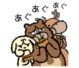 I`ll go with three animals sticker #9221923