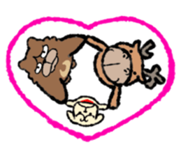 I`ll go with three animals sticker #9221928