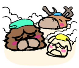 I`ll go with three animals sticker #9221947