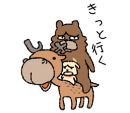 I`ll go with three animals sticker #9221950