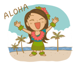 Hawaii holiday sticker #9222032
