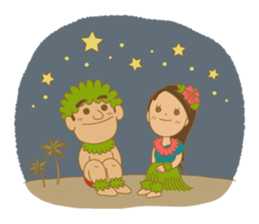 Hawaii holiday sticker #9222052