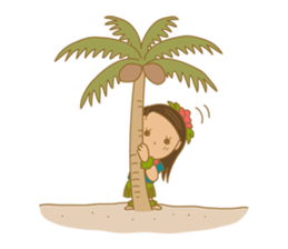 Hawaii holiday sticker #9222055