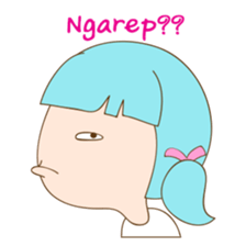 Cewek unik sticker #9222157