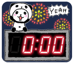 Panda in panda (Year-end and New Year) sticker #9222212