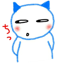 crayon cat hiroshima sticker #9222447