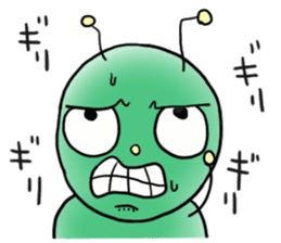 gross but pretty green caterpillars sticker #9223481