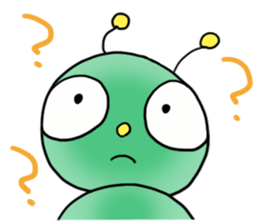 gross but pretty green caterpillars sticker #9223486