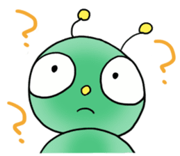 gross but pretty green caterpillars sticker #9223486