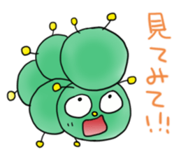 gross but pretty green caterpillars sticker #9223491