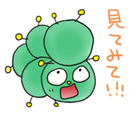 gross but pretty green caterpillars sticker #9223491