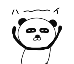 It is the panda.Panda-ish? 4 aizuchi sticker #9223556
