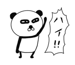 It is the panda.Panda-ish? 4 aizuchi sticker #9223560
