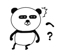 It is the panda.Panda-ish? 4 aizuchi sticker #9223575