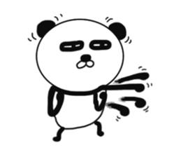 It is the panda.Panda-ish? 4 aizuchi sticker #9223582