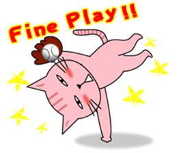 easy nyan2 baseball sticker #9223644