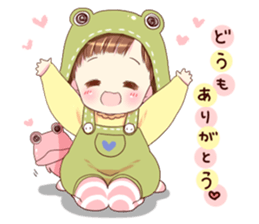 Hat of a frog sticker #9223928