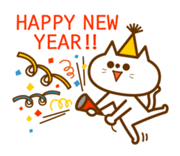 New Year's holiday sticker #9224014