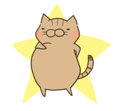 Brown cat & Black cat sticker #9224554