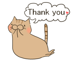 Brown cat & Black cat sticker #9224555