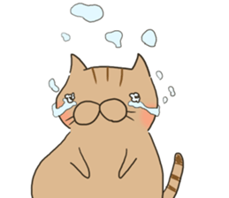 Brown cat & Black cat sticker #9224560