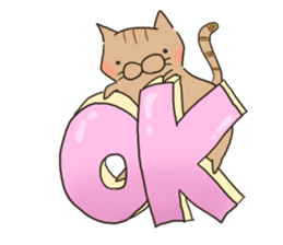 Brown cat & Black cat sticker #9224564