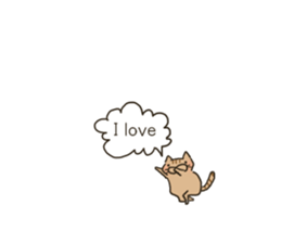 Brown cat & Black cat sticker #9224568