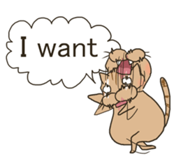 Brown cat & Black cat sticker #9224570