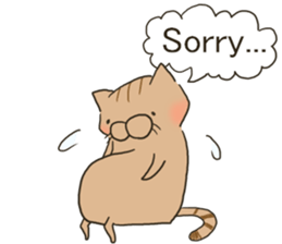 Brown cat & Black cat sticker #9224575