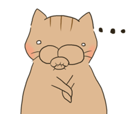 Brown cat & Black cat sticker #9224586