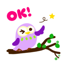 A colorful owl * sometimes Caterpillar sticker #9224677
