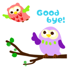 A colorful owl * sometimes Caterpillar sticker #9224680