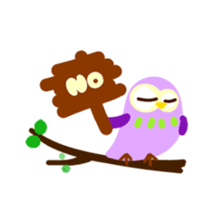 A colorful owl * sometimes Caterpillar sticker #9224683